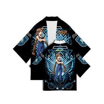 Muv-Luv Alternative Sezona 2, Natisnjeni Kimono Kratek Rokav T-Shirt Dihanje Priložnostne Jopico Vrh Kopel Haljo Fitnes Obrabe
