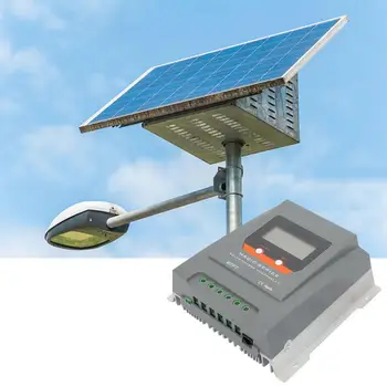 Polnjenje krmilnik 12V/ 24V 30A MPPT Solarni Krmilnik za Polnjenje Solarni Regulator Dual Display 390W/780W za noč Ulica svetlobe