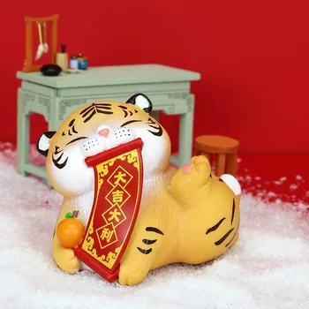 Mali Tiger Serije Slepo Polje Igrače Skrivnost Polje Presenečenje Vrečko Caja Ciega Cute Anime Slika Lutka Namizni Model
