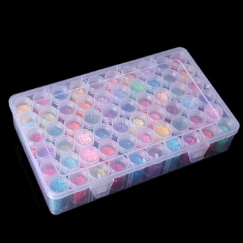2021 NOVE 60 Jar Večnamenski Pregleden Diamond Barvanje dodatna Oprema Škatla za Shranjevanje Posode za Kroglice Organizator Škatle za Steklenice