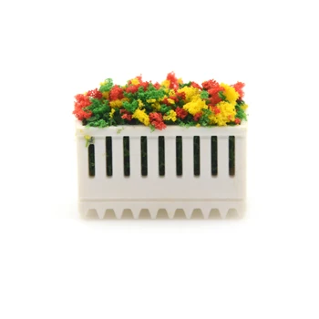 1Pc Cvet Postelj Rastline Multicolor Cvet Bush S Lonec Miniaturni Krajine Pravljice Vrt Lutke Dekor Dodatki