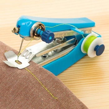 2pcs DIY Šivalni Stroj Prenosni Needlework Brezžična Mini ročni Oblačila Tkanine Šivalni Stroj Najboljše Darilo Za Družino