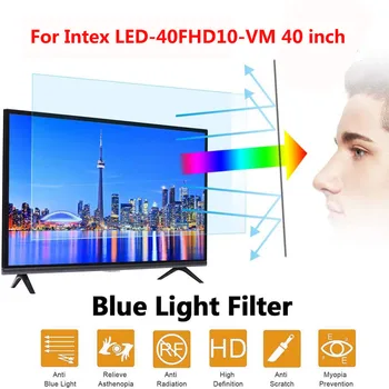 Za Intex LED-40FHD10-VM 40-palčni TV Screen Protector Non-Blesk Ultra-Clear Anti-Blue Light Anti Scratch Zasebnosti Filtri
