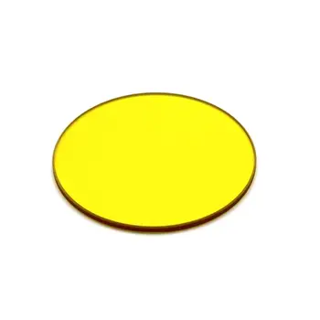 velikost diameter 58mm in 2 mm debeline rumene barve optično steklo, JB1 GG19