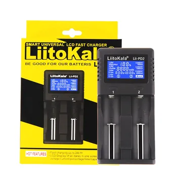 NOV LCD Polnilnik Baterije za Polnjenje 18650 3,7 V 18350 18500 21700 20700B 10440 26650 1,2 V AA AAA NiMH Baterije Lii-PD2