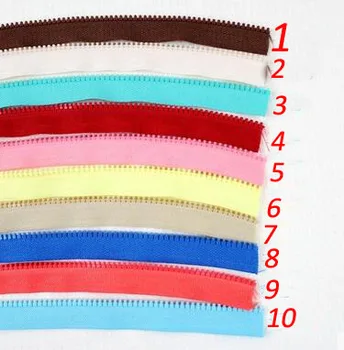Smole 3 shenp nameščeno kodo za zadrgo diy ročno izdelane torbe barvo dekoracijo barvo dveh barvnih zadrgo